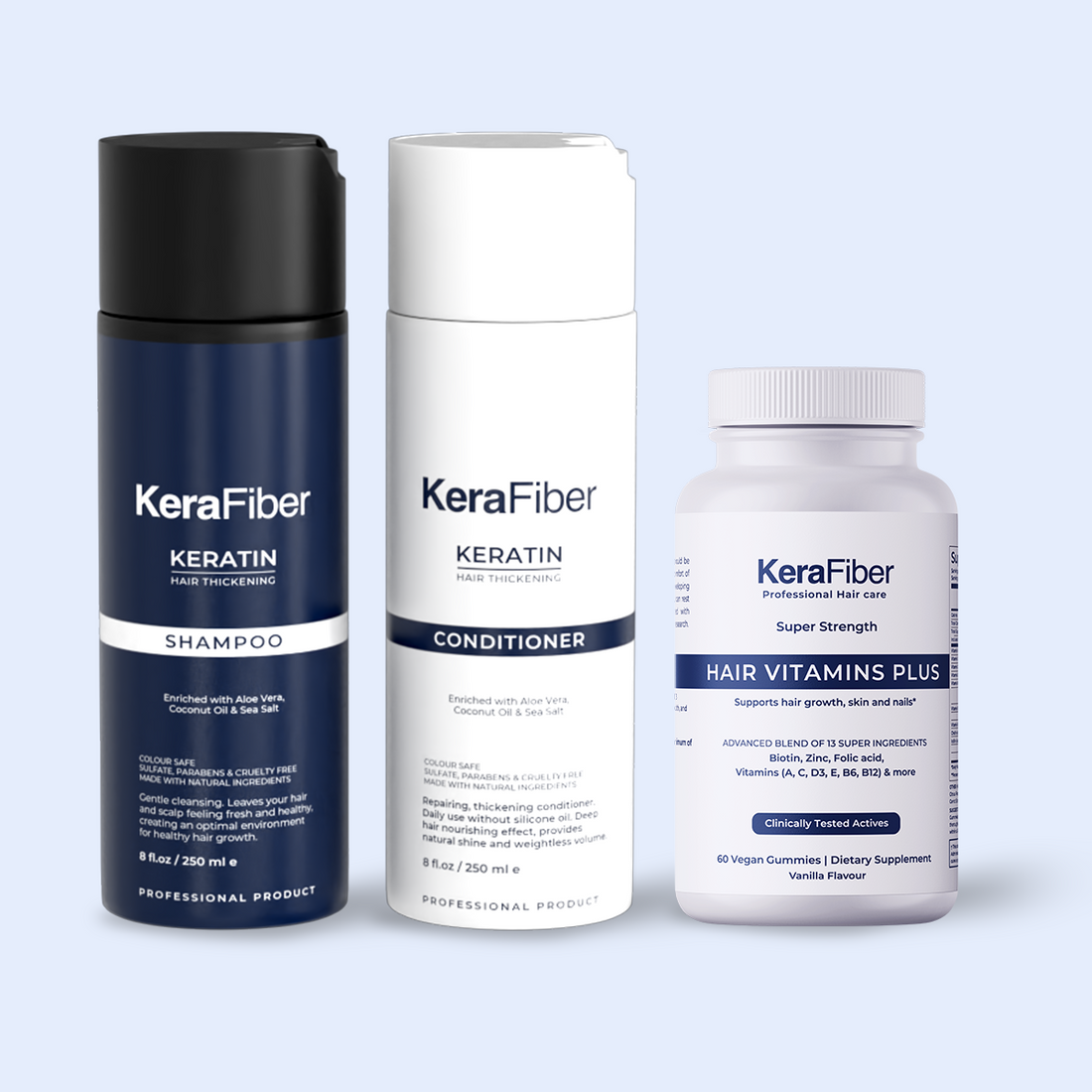 Hair Thickening &amp; Growth Bundle - KeraFiber UK