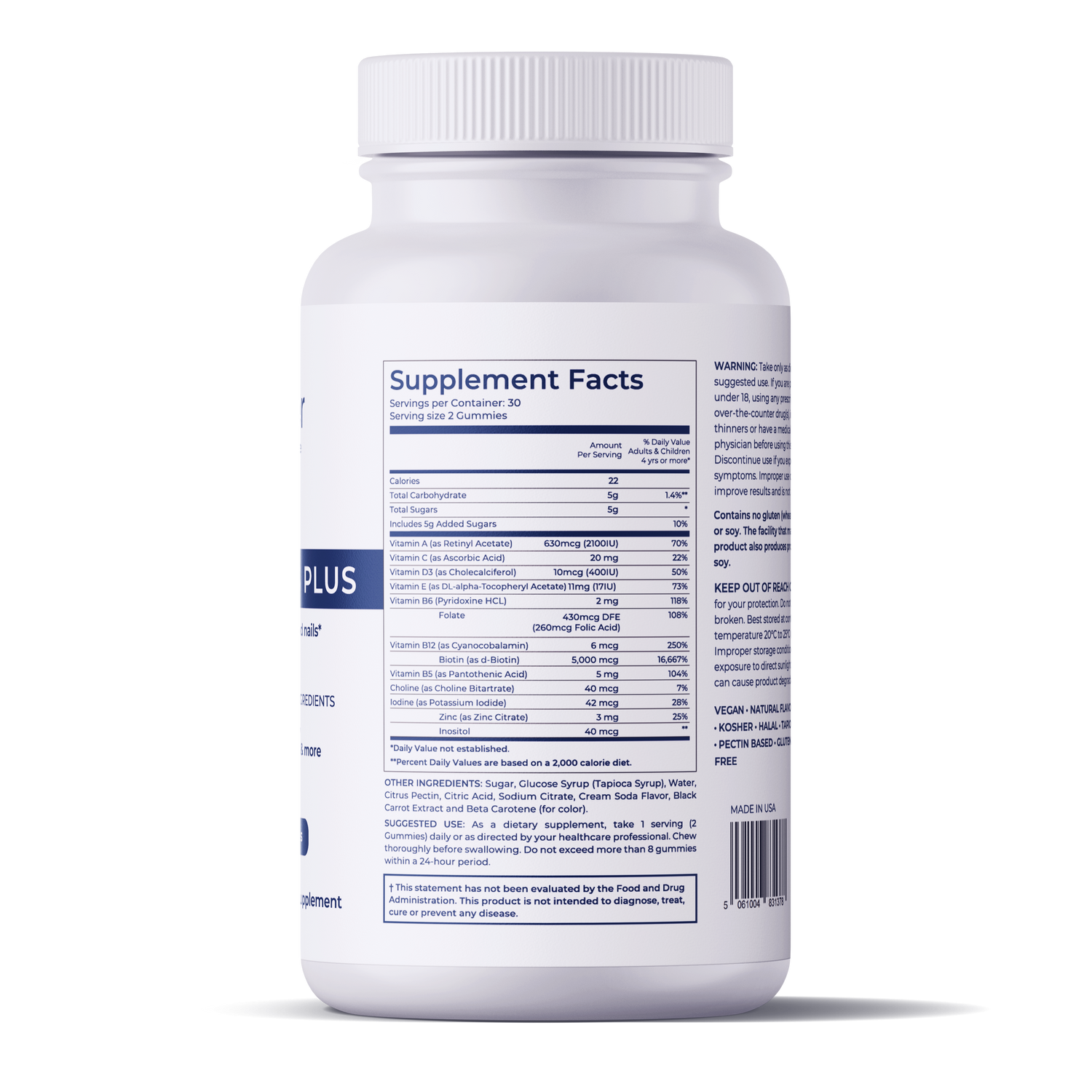 Hair Vitamins Plus - KeraFiber UK
